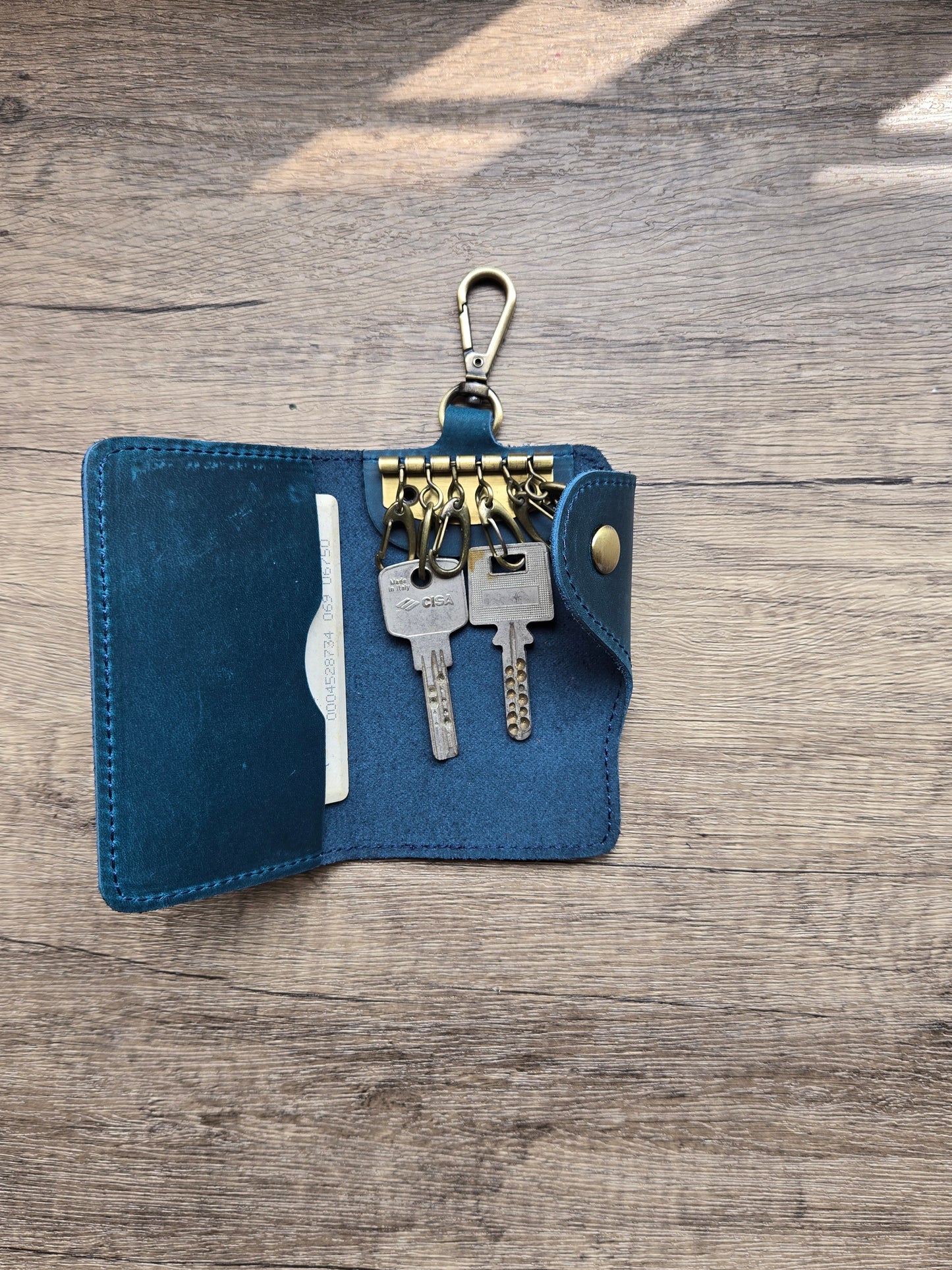 Leather Key Organiser and Card Holder