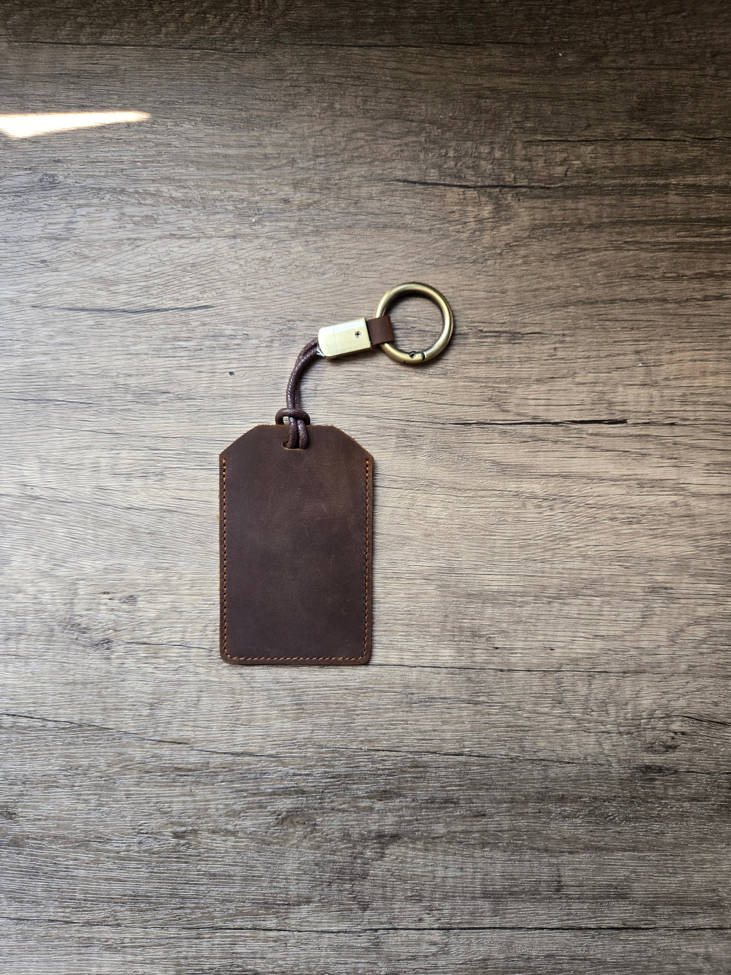 Leather Luggage/ Bag Tag Card Holder