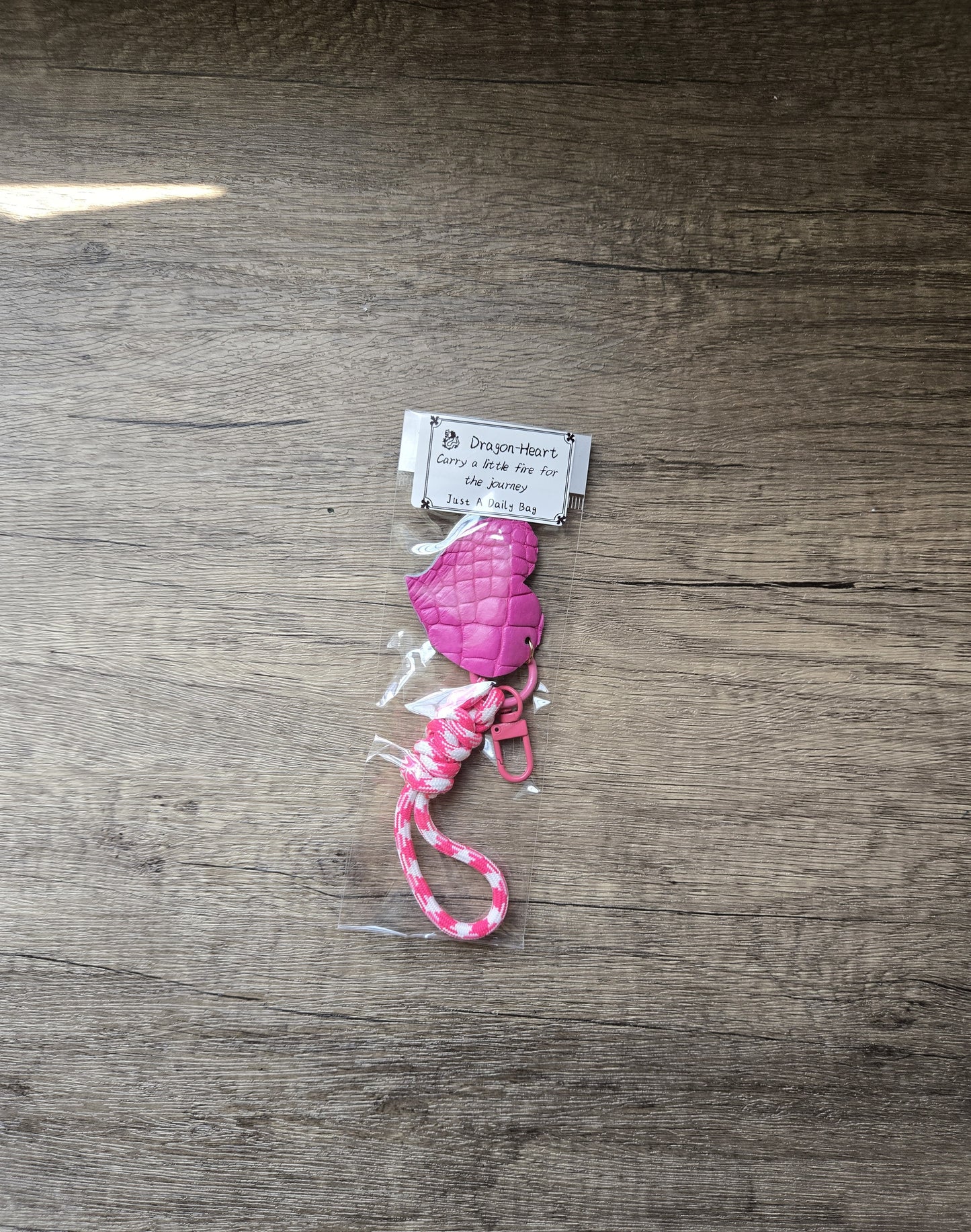 Dragon Heart Leather Bag Charms