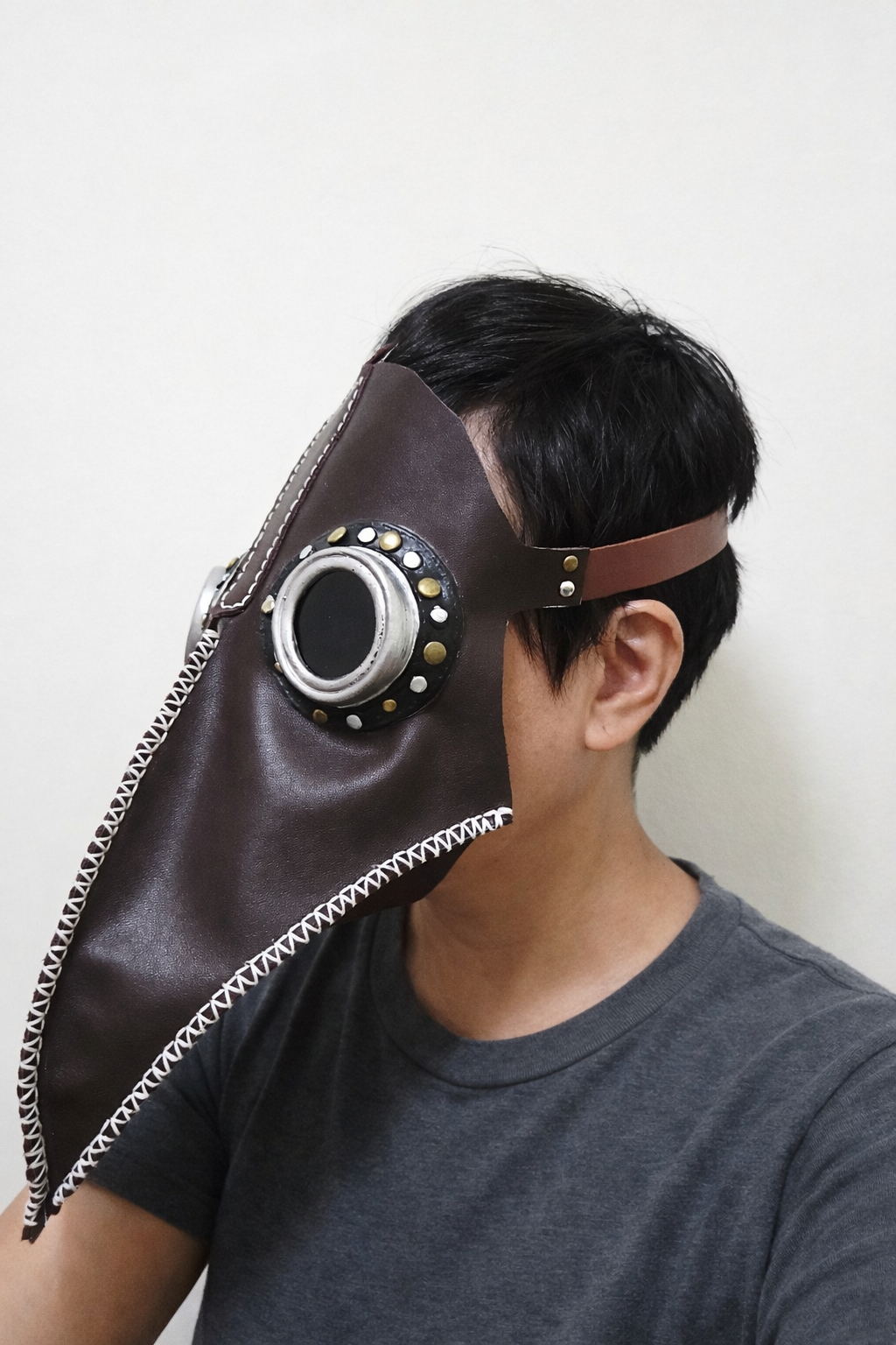 Leather Plague Mask (Made to order)