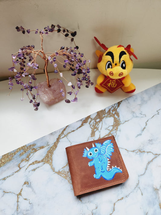 Painted dragon wallet