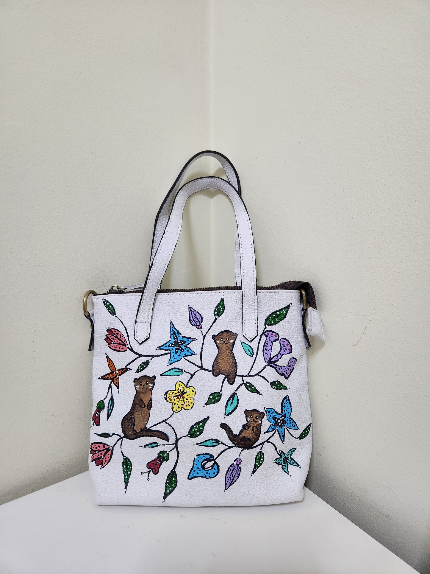 Lutrogale perspicillata Otter Batik Tote Bag