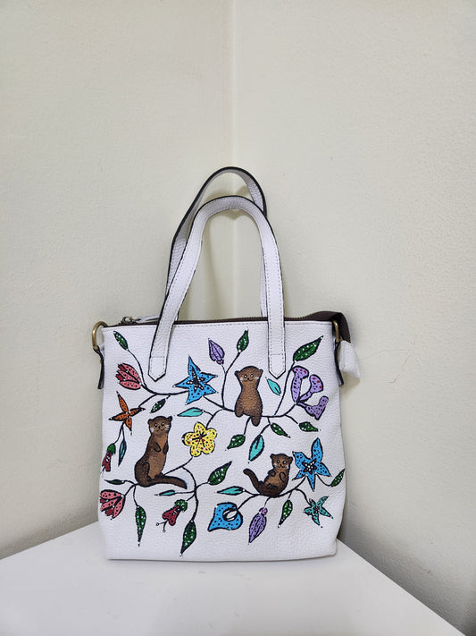Lutrogale perspicillata Otter Batik Tote Bag