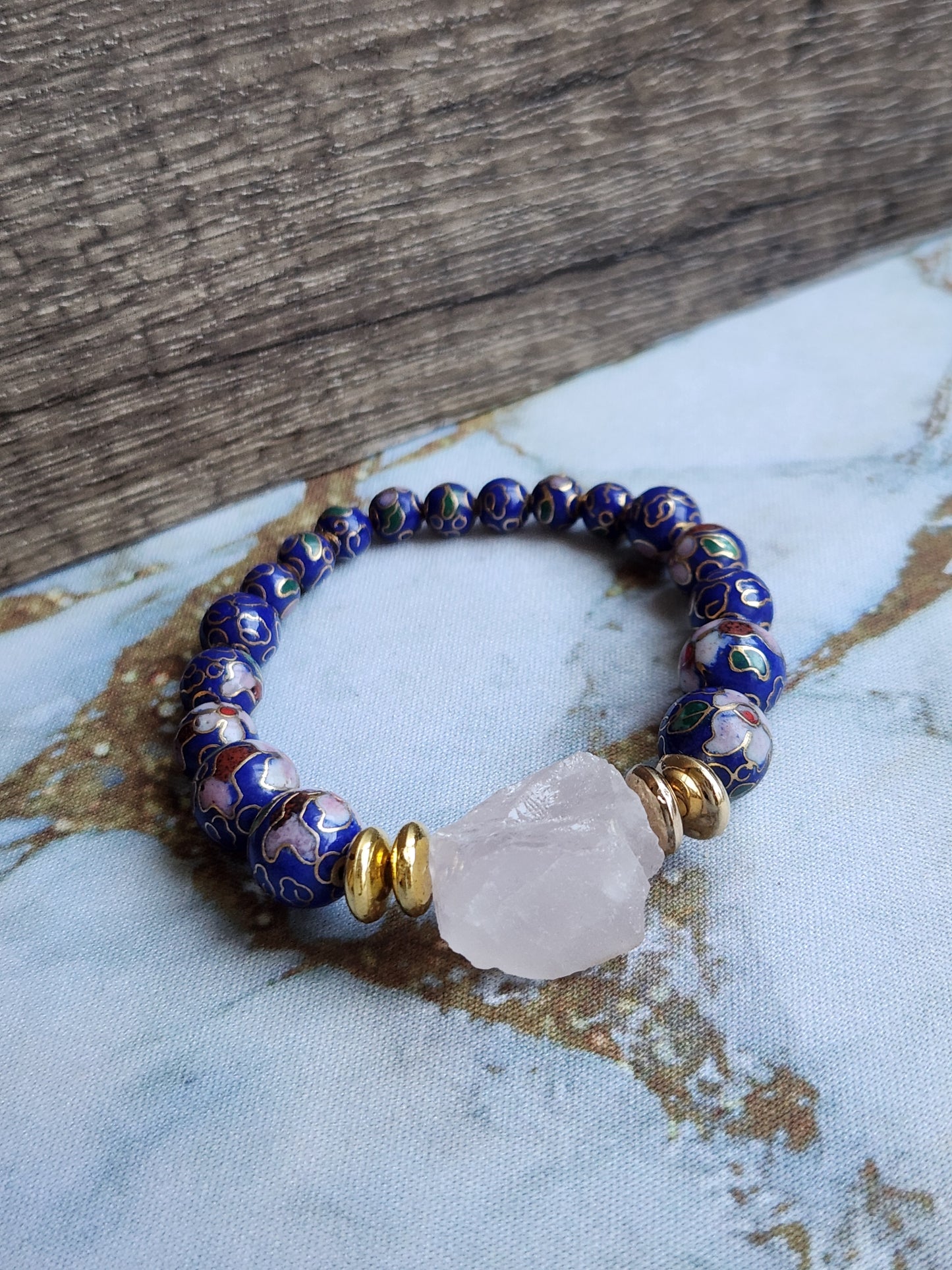 Anak Rose Quartz Peranakan Bracelet