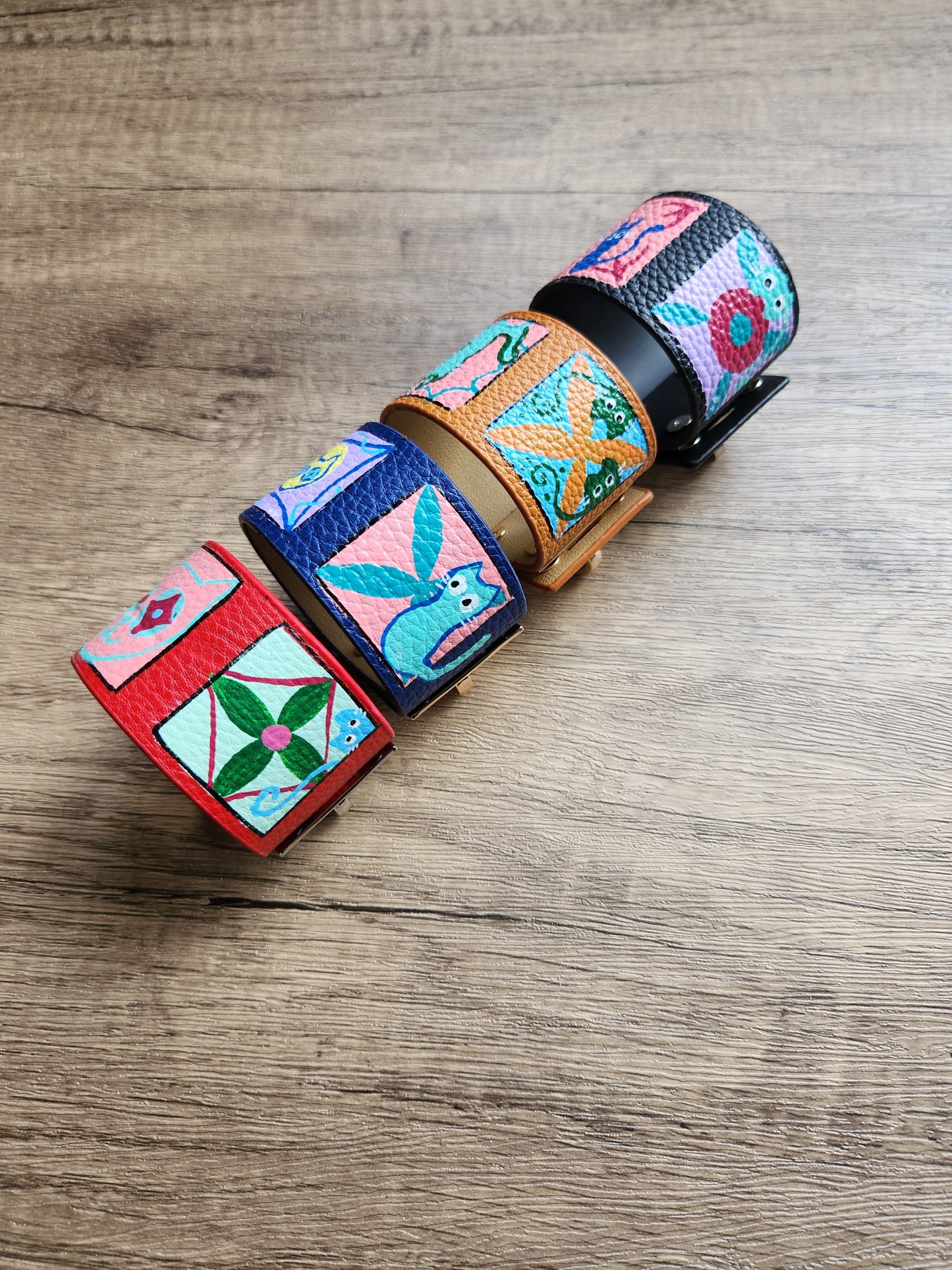 Anak Peranakan Cat Tile Navy Blue Bracelet