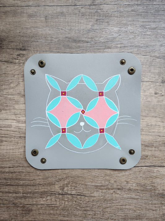 Anak Peranakan Tile Cat Sunglasses Trinket Tray