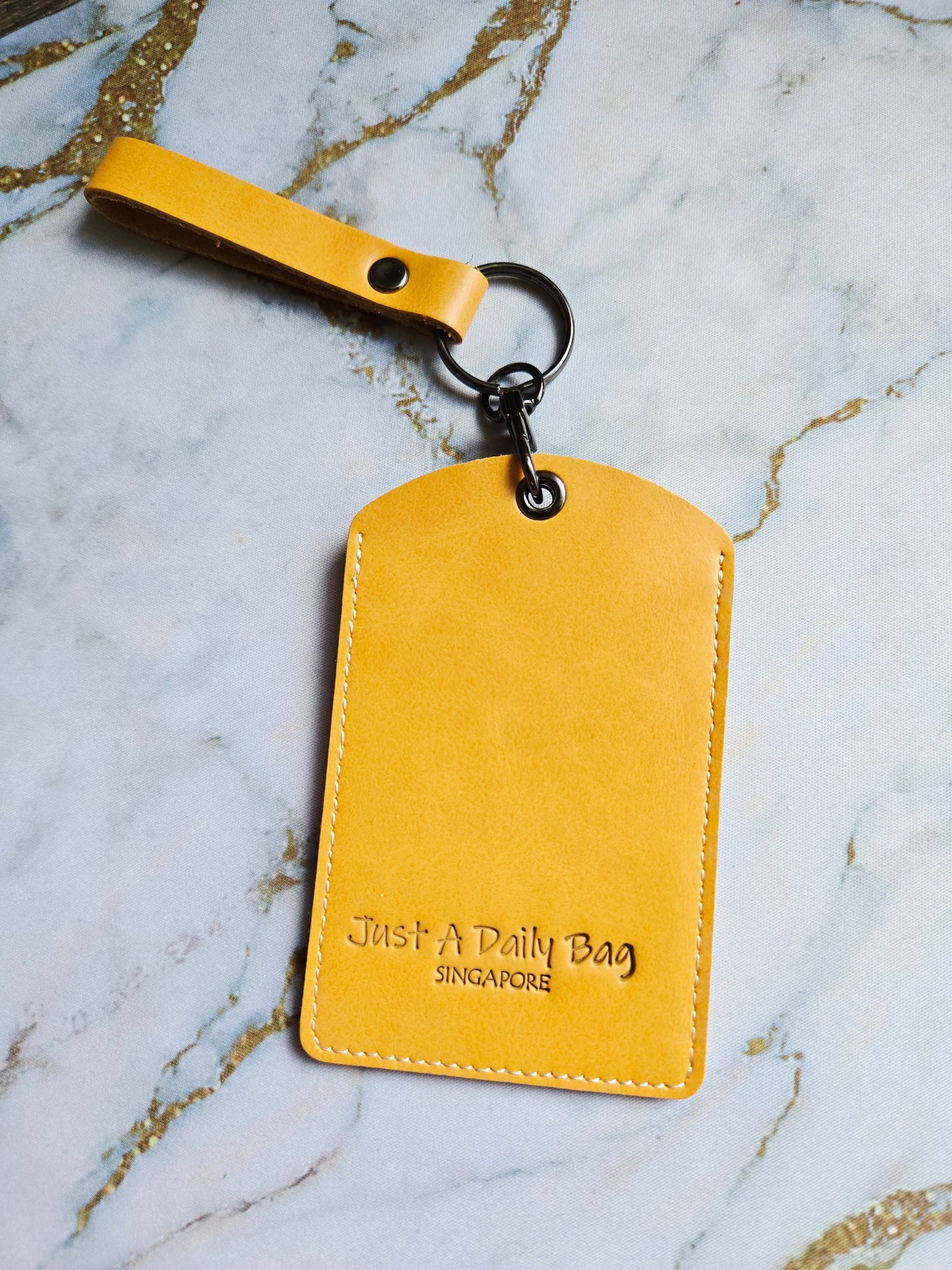 Anak Cat Peranakan Tile Yellow Lanyard Card Holder