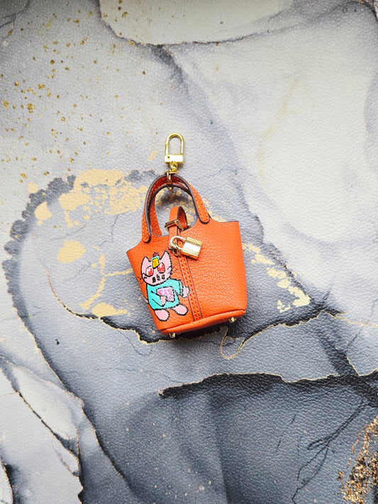 Orange Jiang Si Zombie Bag Charm