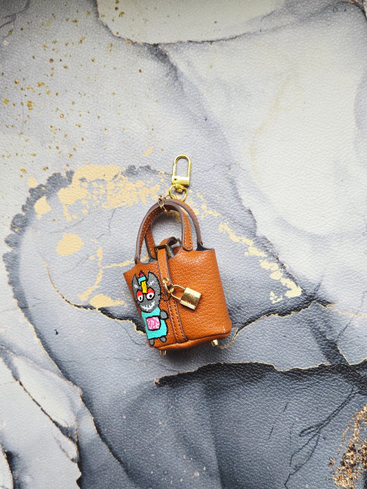 Tan Brown Jiang Si Zombie Bag Charm