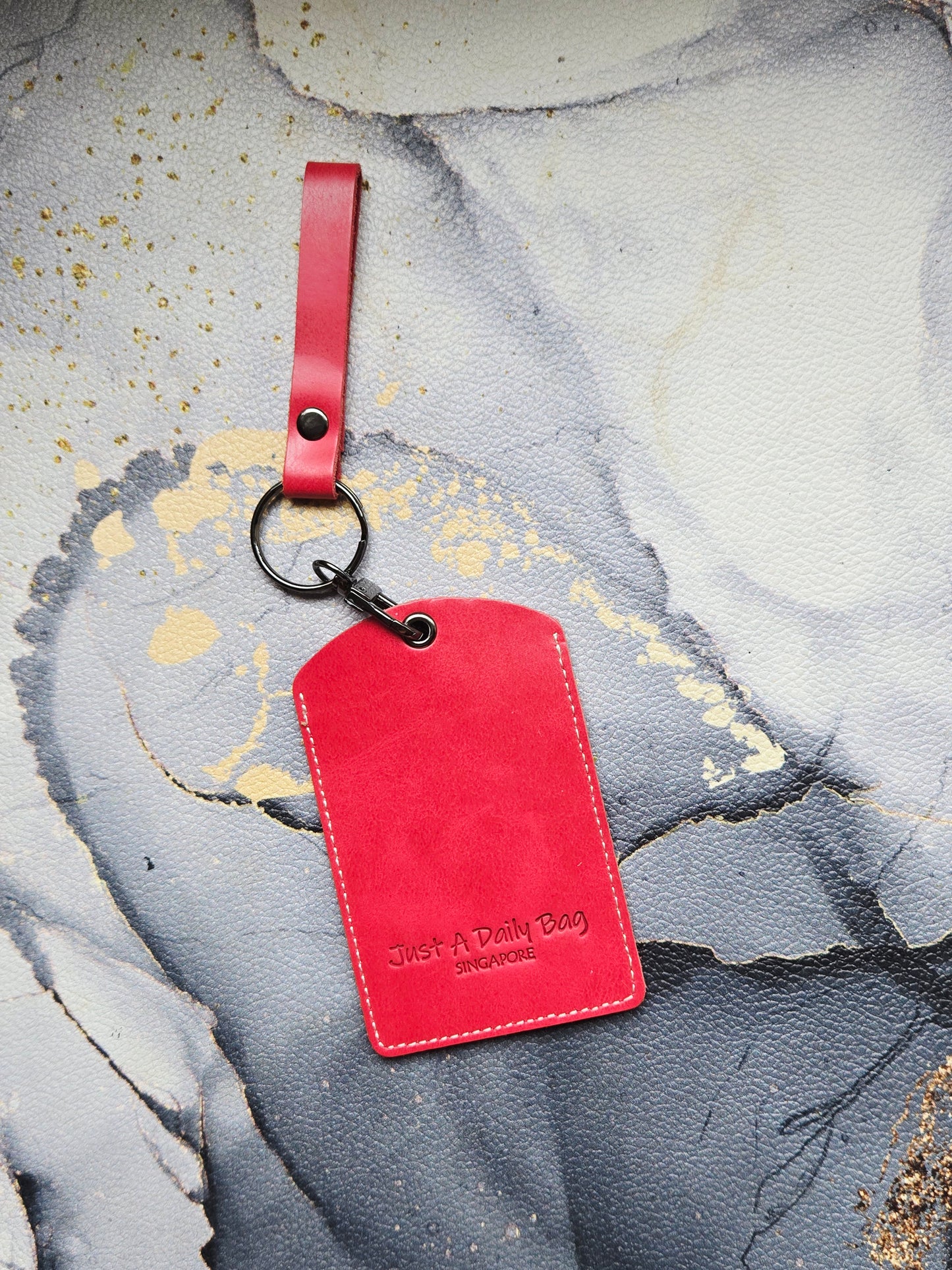 Tarot Cat Red Lanyard Card Holder