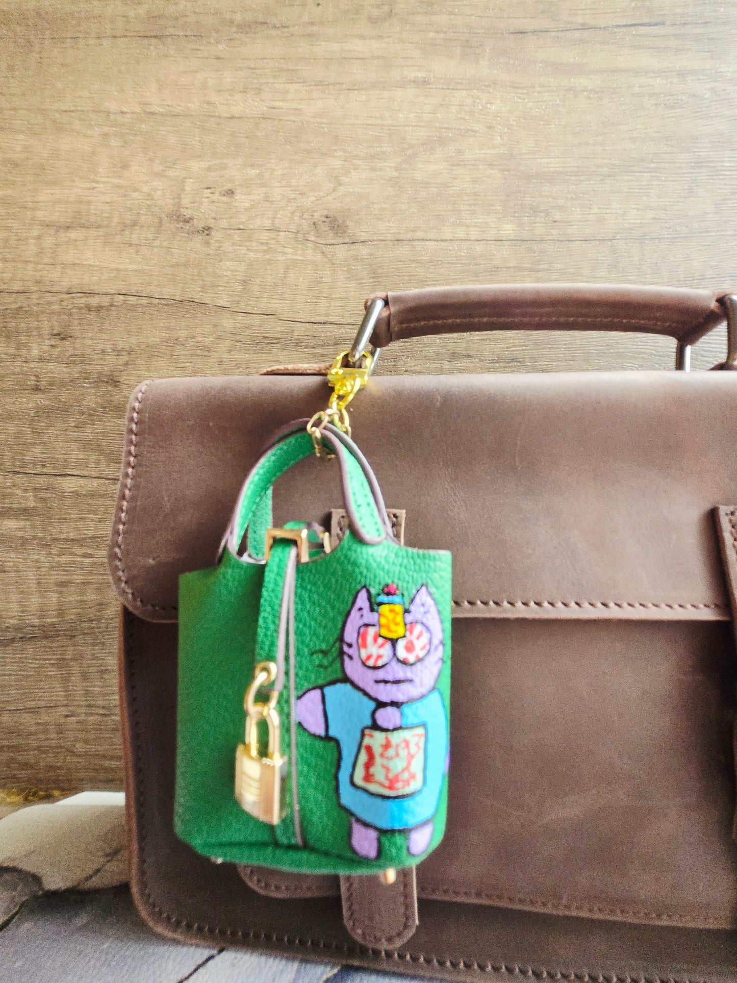 Green Jiang Si Zombie Bag Charm
