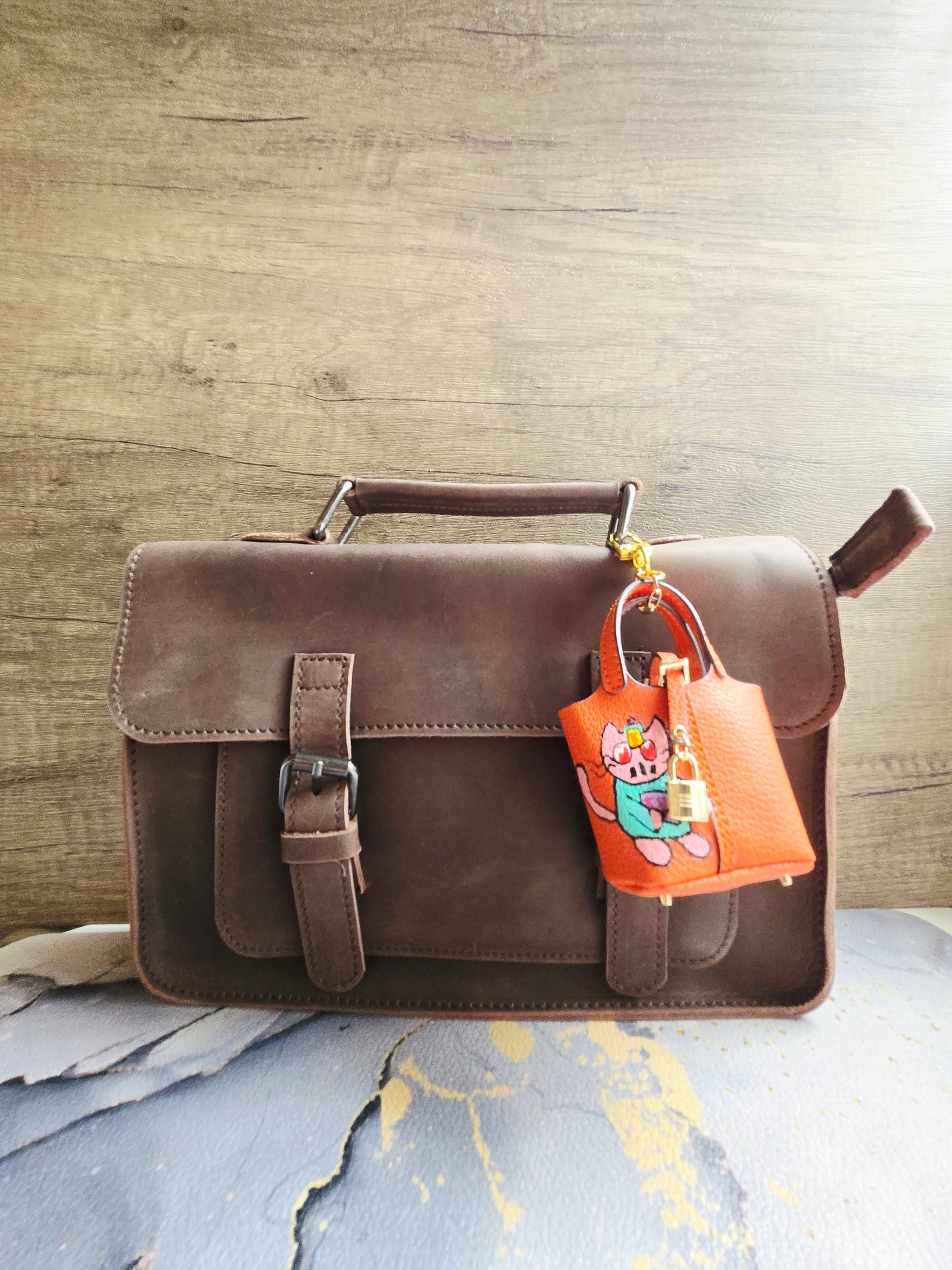 Orange Jiang Si Zombie Bag Charm