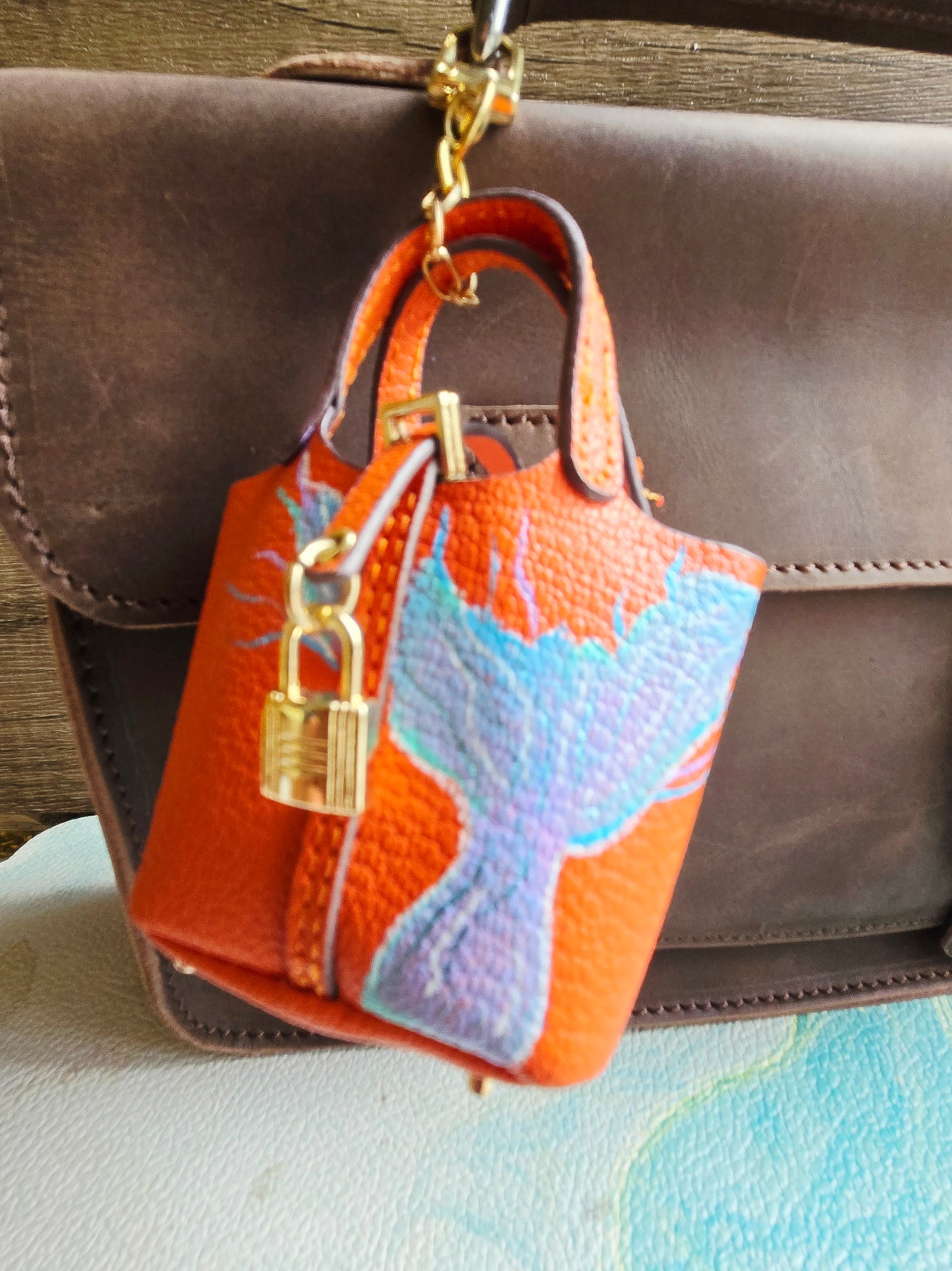 Yellow Mermaid's Purse Bag Charm