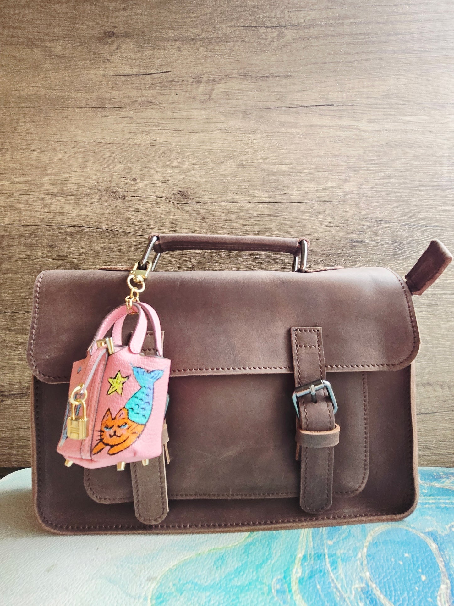 Pink Mermaid's Purse Bag Charm