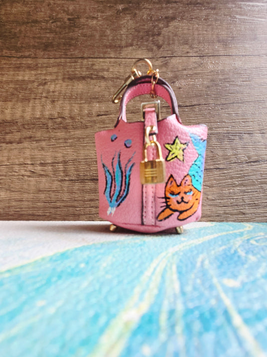 Pink Mermaid's Purse Bag Charm