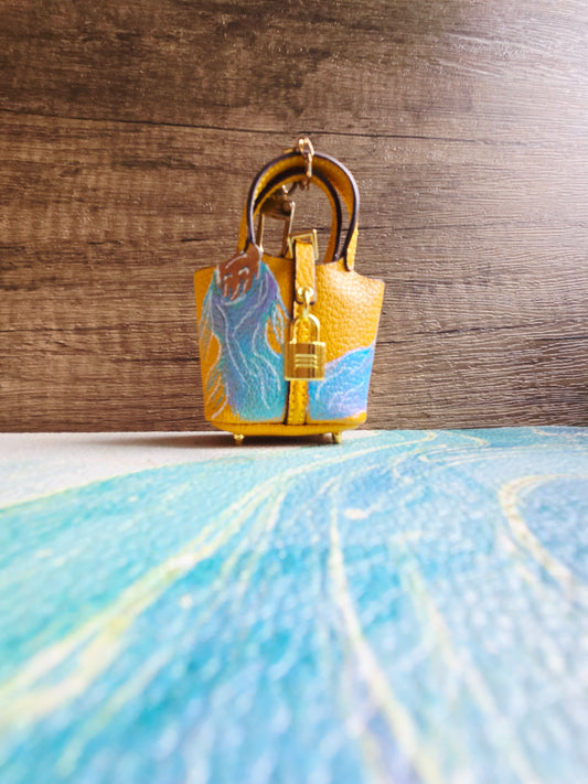 Yellow Mermaid's Purse Bag Charm