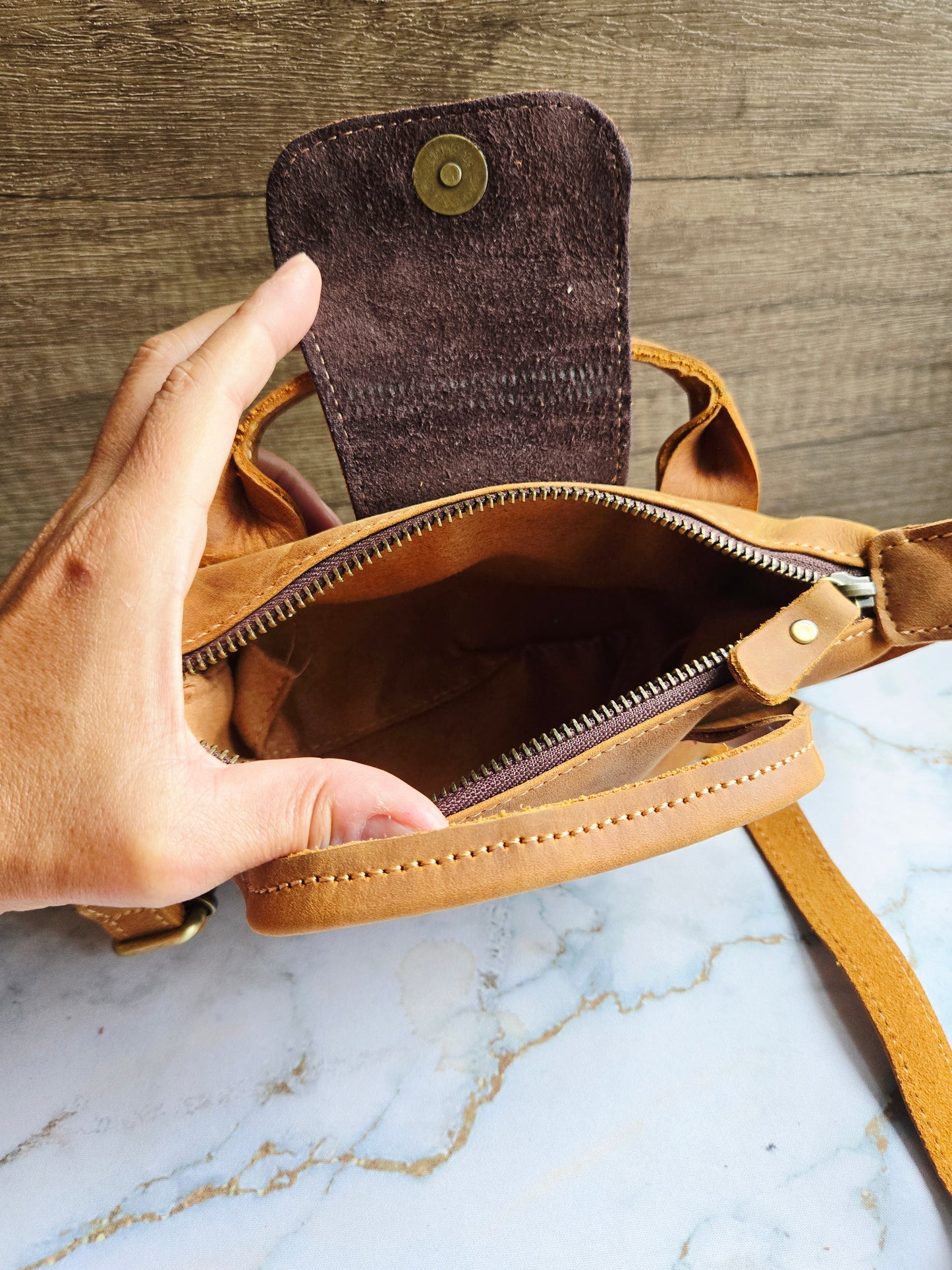 Handmade Mini Cross Body bag