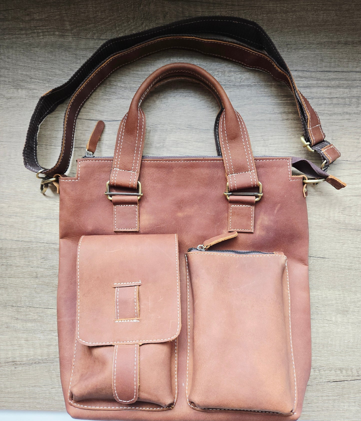 Handmade Leather Tote Bag