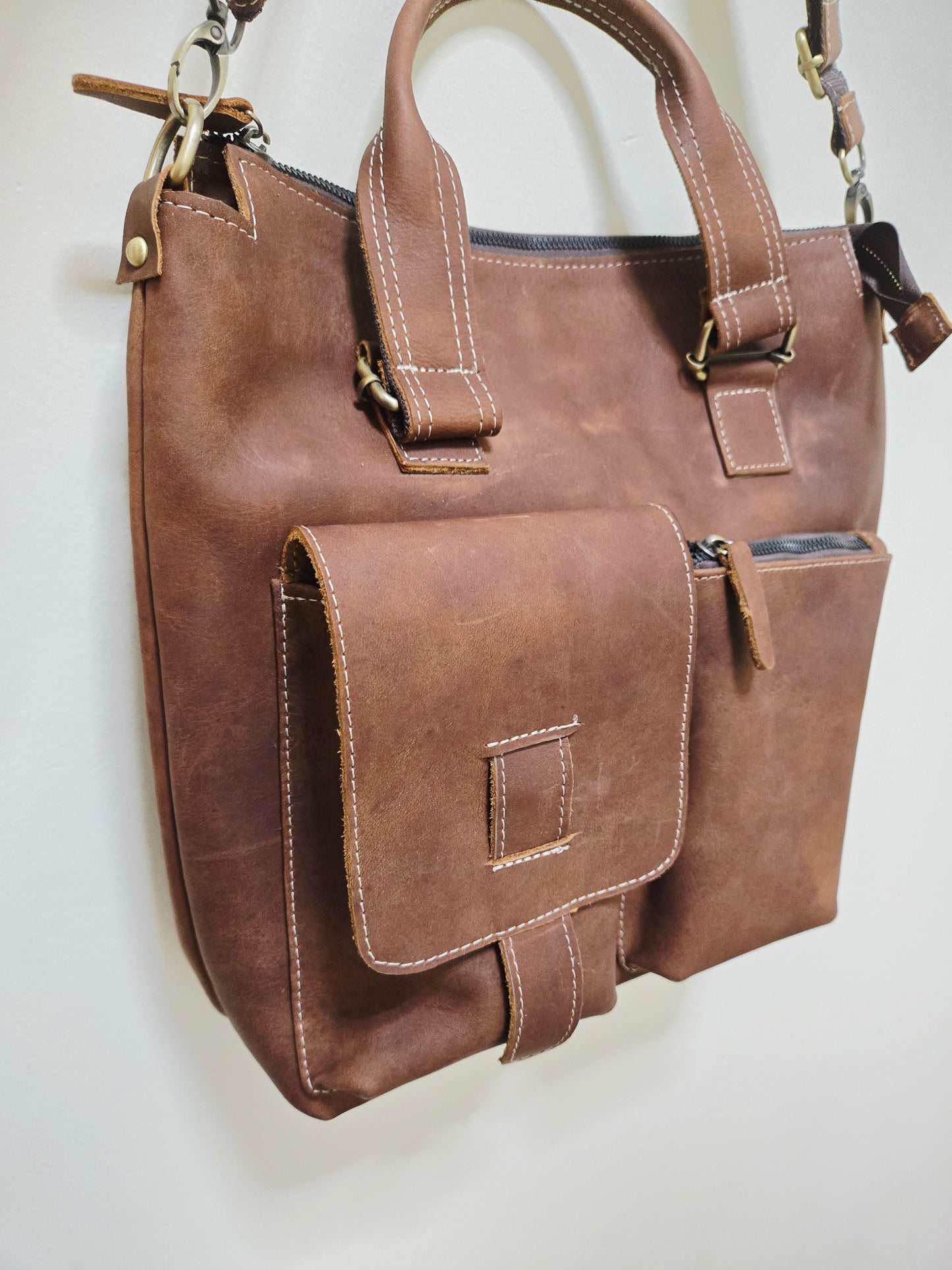 Handmade Leather Tote Bag