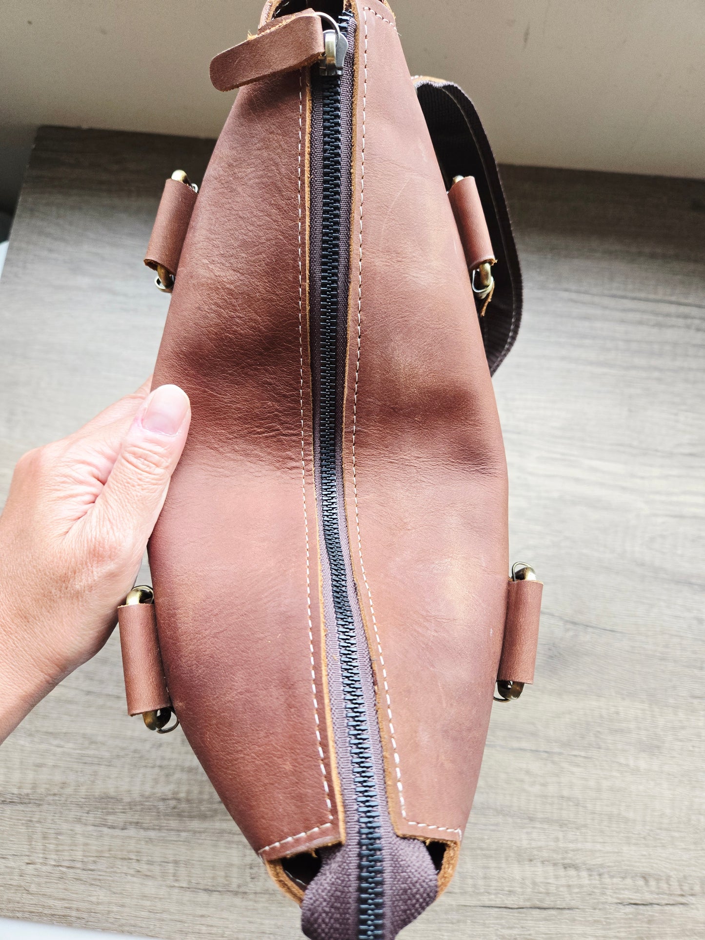 Handmade Leather Tote Bag