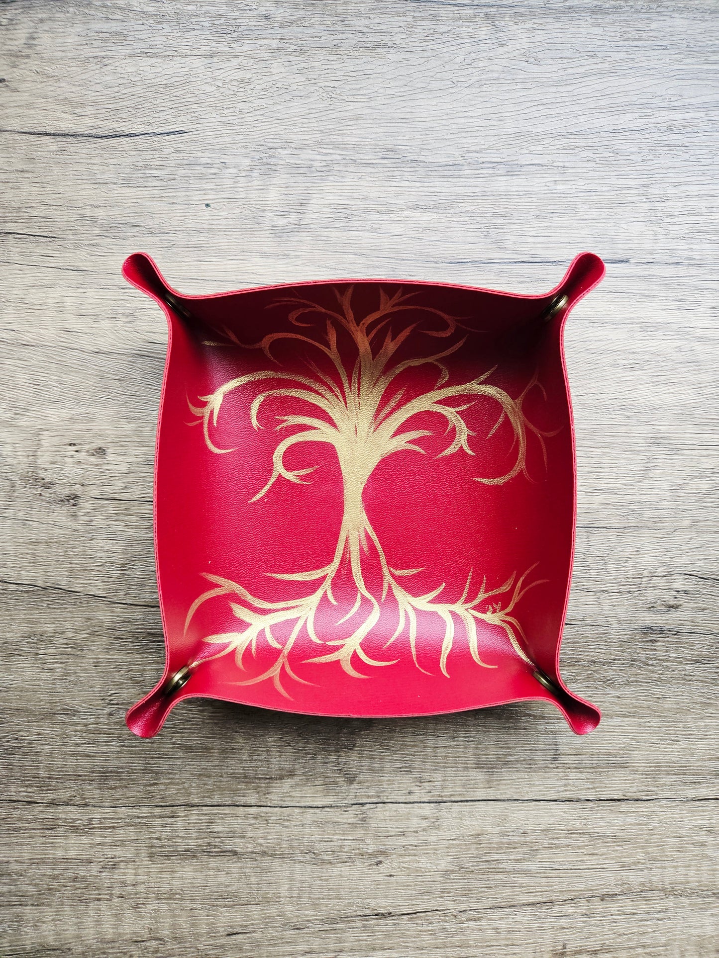 L'Arbor Aureum- Red Trinket Tray
