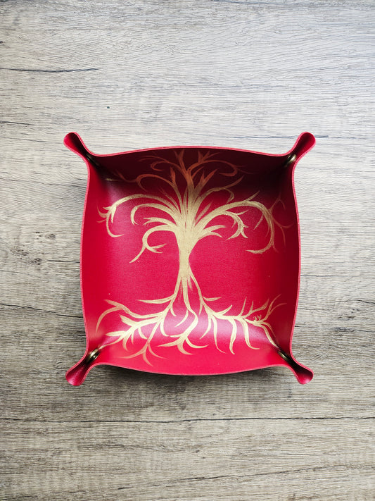 L'Arbor Aureum- Red Trinket Tray