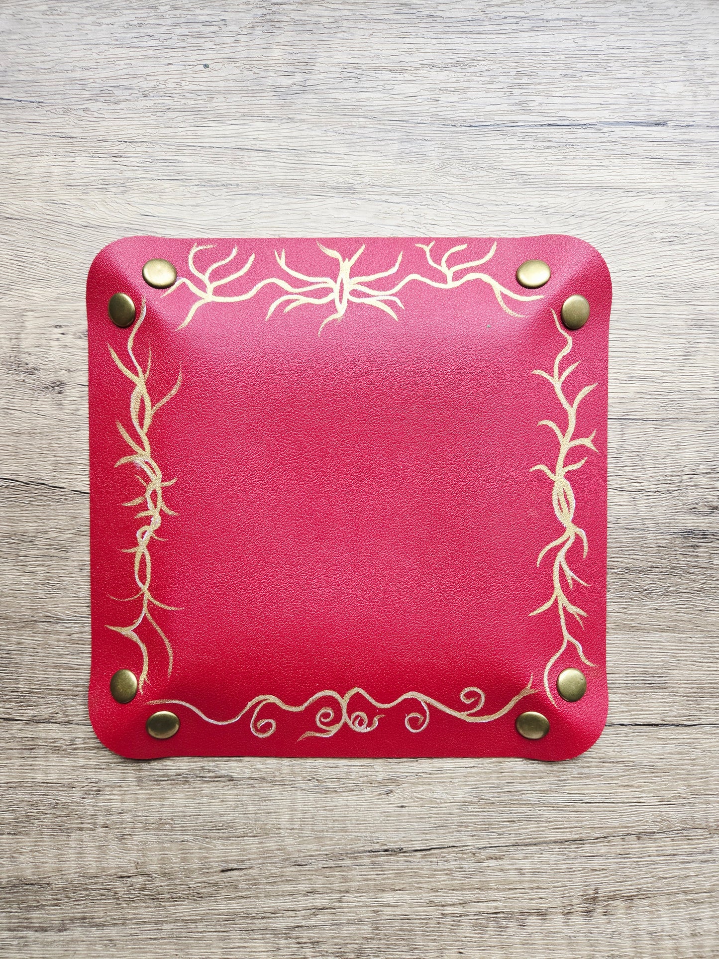 L'Arbor Aureum- Red Trinket Tray