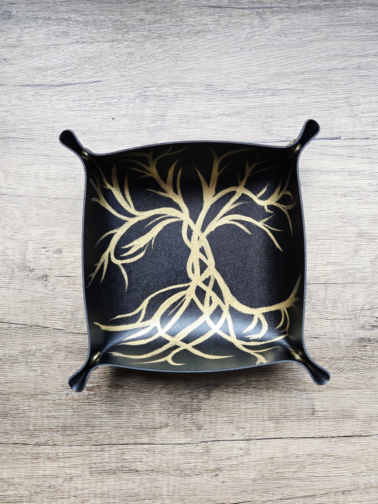 L'Arbor Aureum- Black Trinket Tray