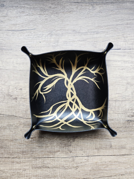 L'Arbor Aureum- Black Trinket Tray