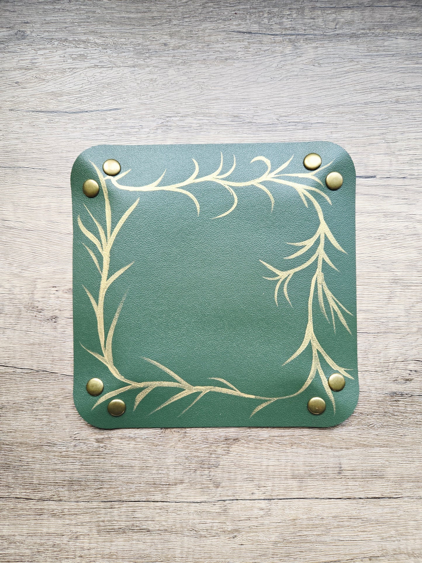 L'Arbor Aureum- Green Trinket Tray