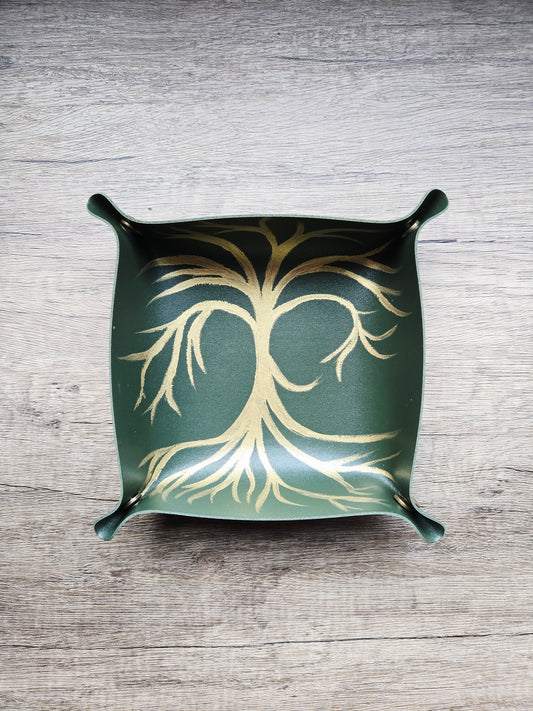 L'Arbor Aureum- Green Trinket Tray