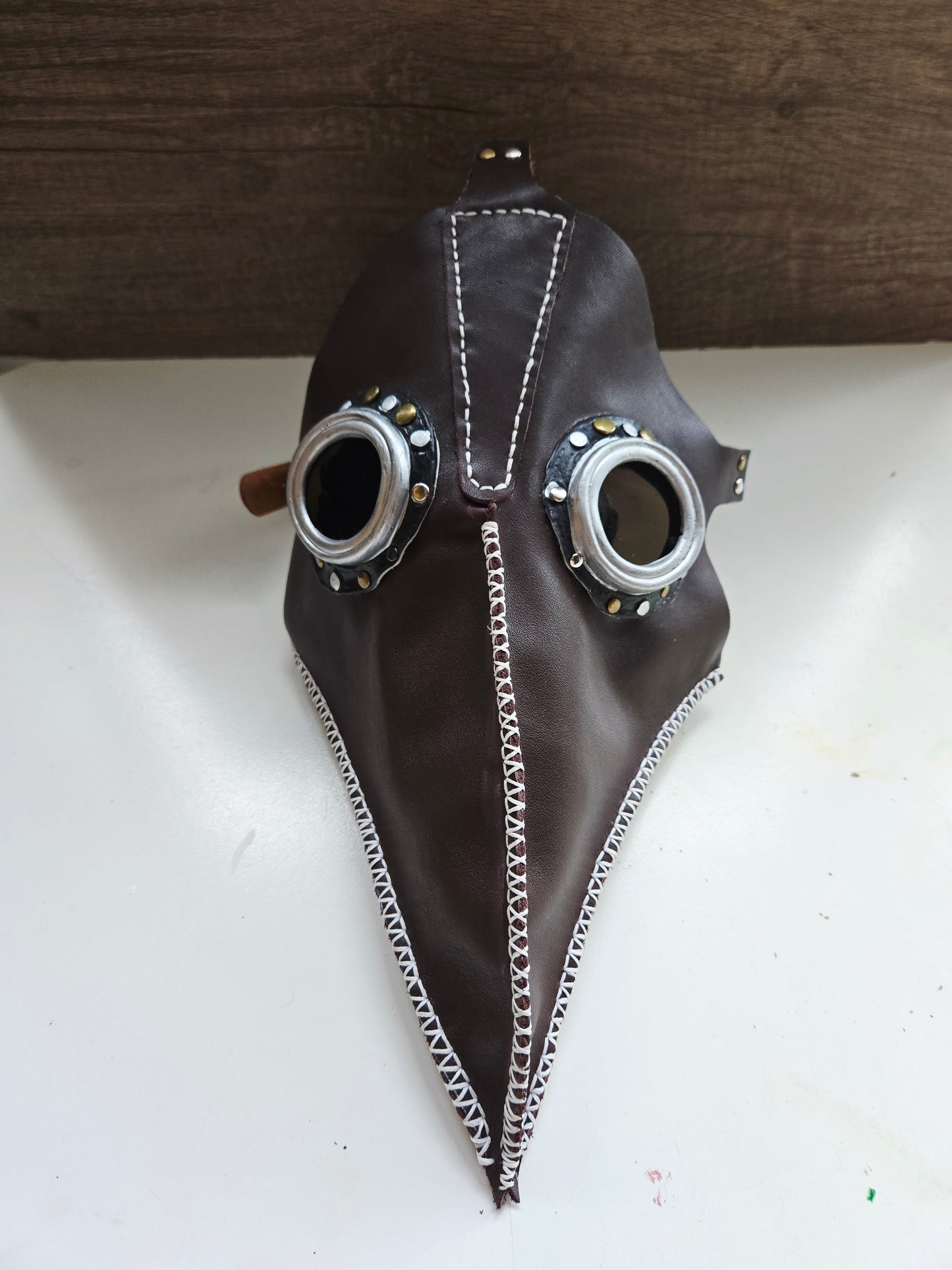 Leather Plague Mask (Made to order)