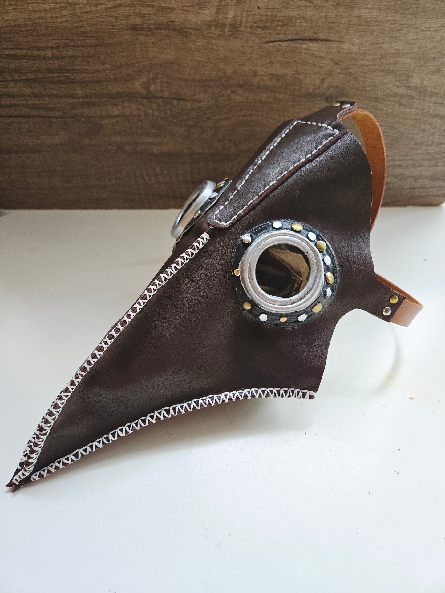 Leather Plague Mask (Made to order)