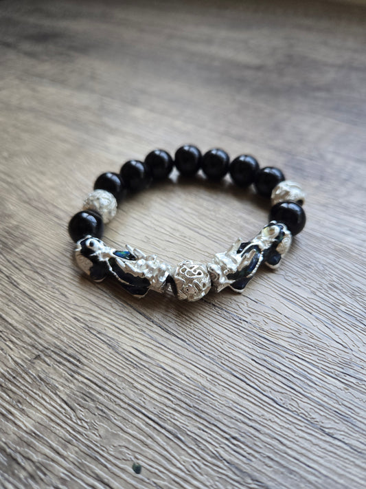 Celestial Guardian Double Pixiu Bracelet