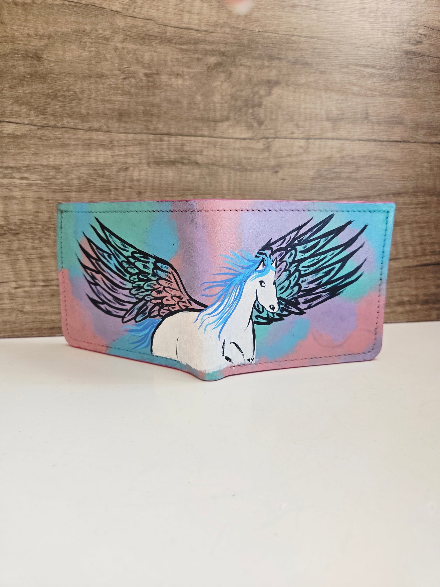 Gallop into Wealth (马上发财) Leather Pegasus Wallet