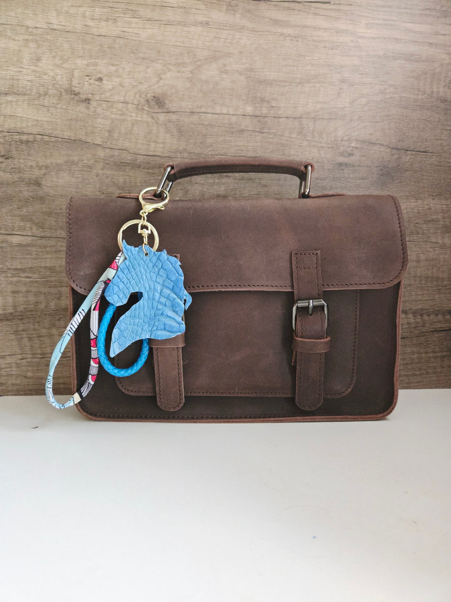 Gallop into Wealth (马上发财) Croc Leather Horse Bag Charm