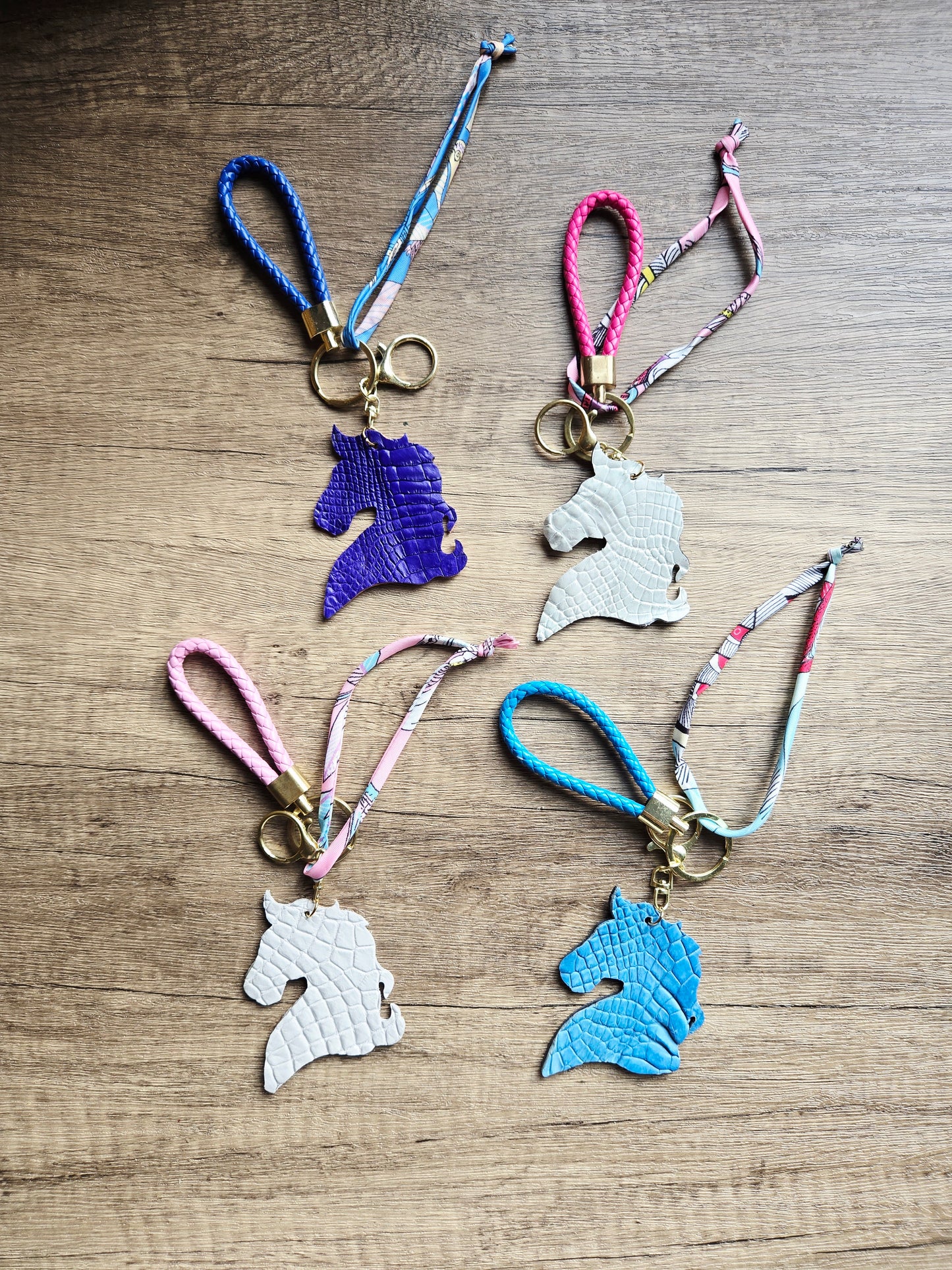 Gallop into Wealth (马上发财) Croc Leather Horse Bag Charm