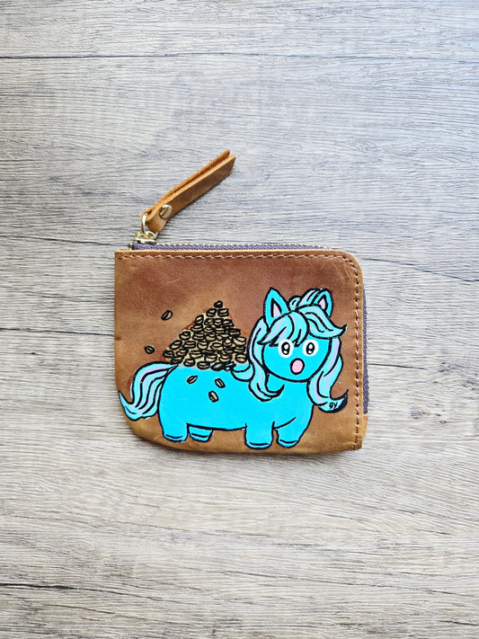 Gallop into Wealth (马上发财)  - Blue Pony Pouch