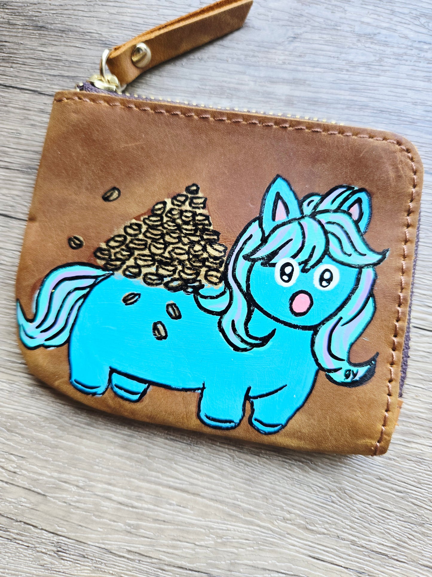 Gallop into Wealth (马上发财)  - Blue Pony Pouch