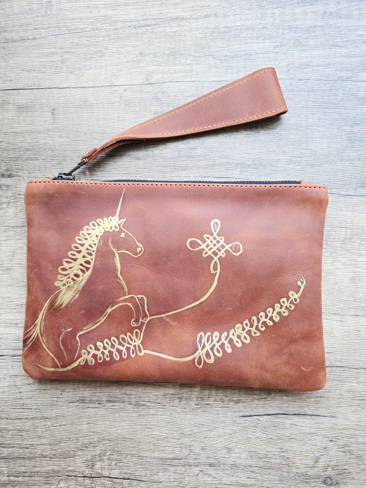 Gallop into Wealth (马上发财)  - Golden Horse Wristlet Pouch