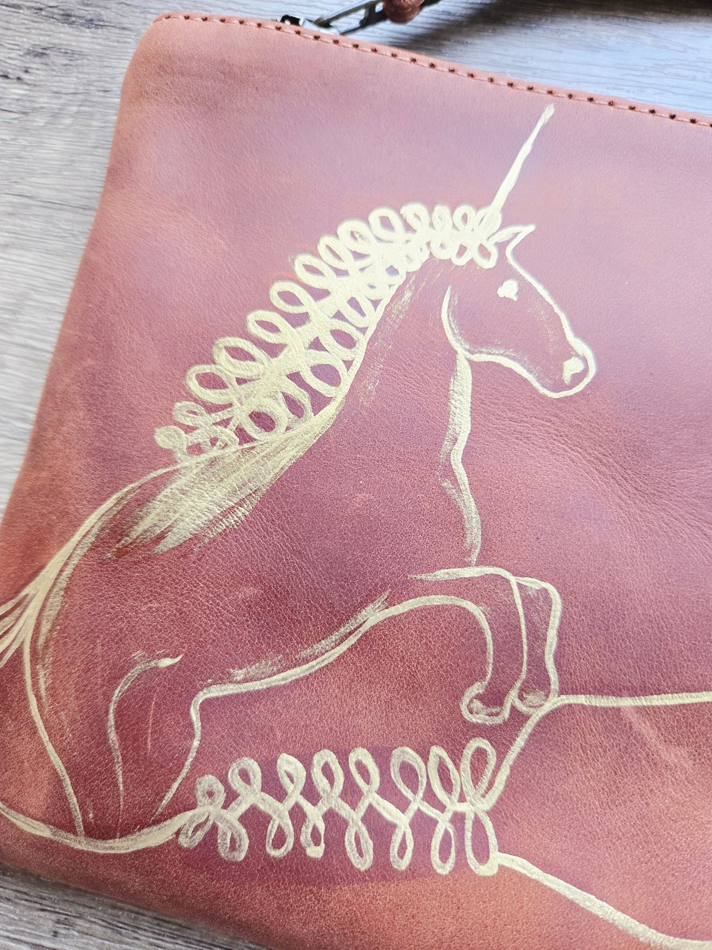 Gallop into Wealth (马上发财)  - Golden Horse Wristlet Pouch