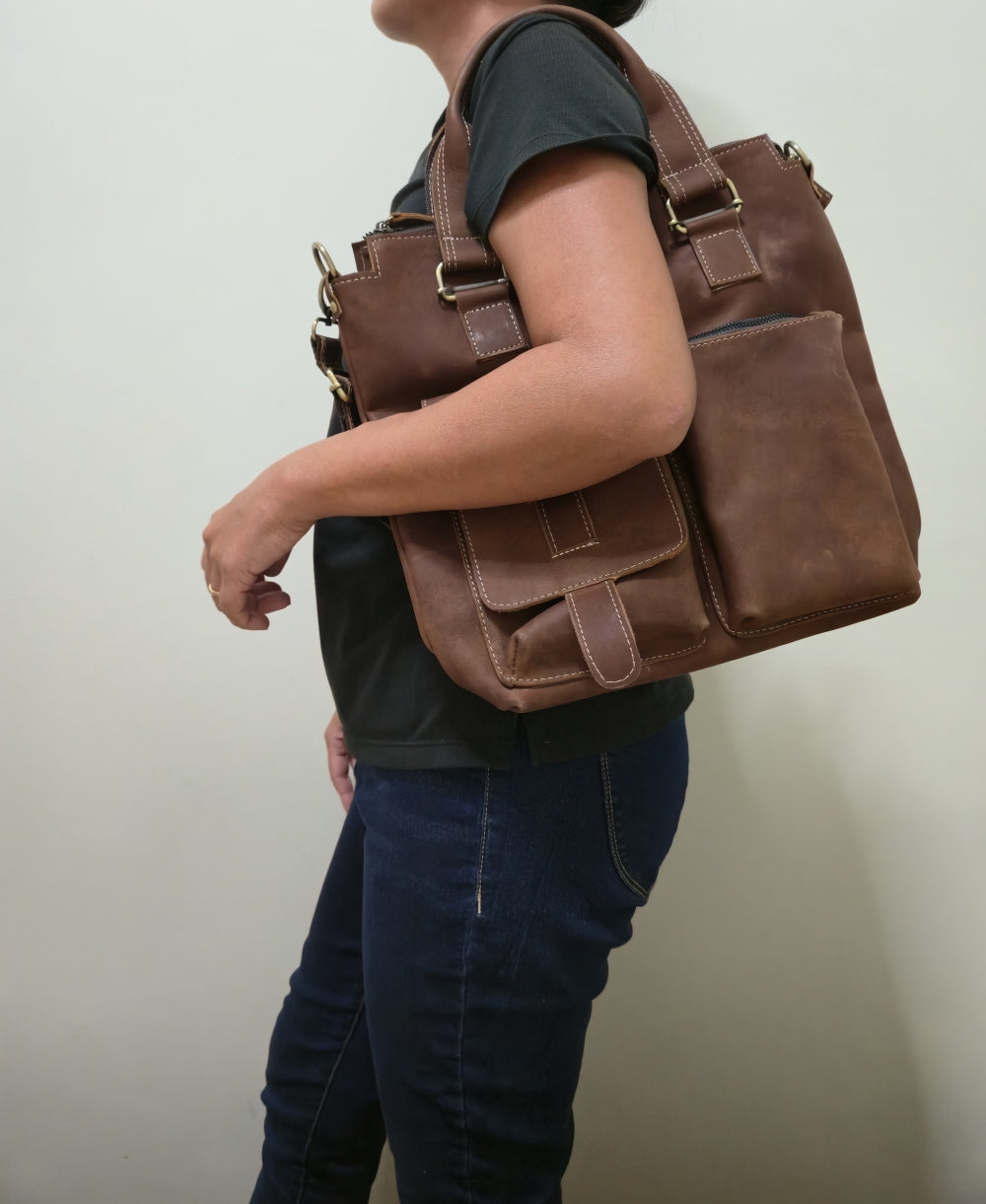 Handmade Leather Tote Bag