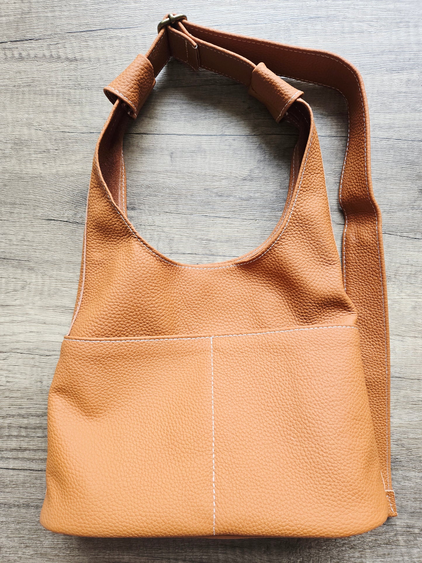 Handmade Leather Hobo Bag