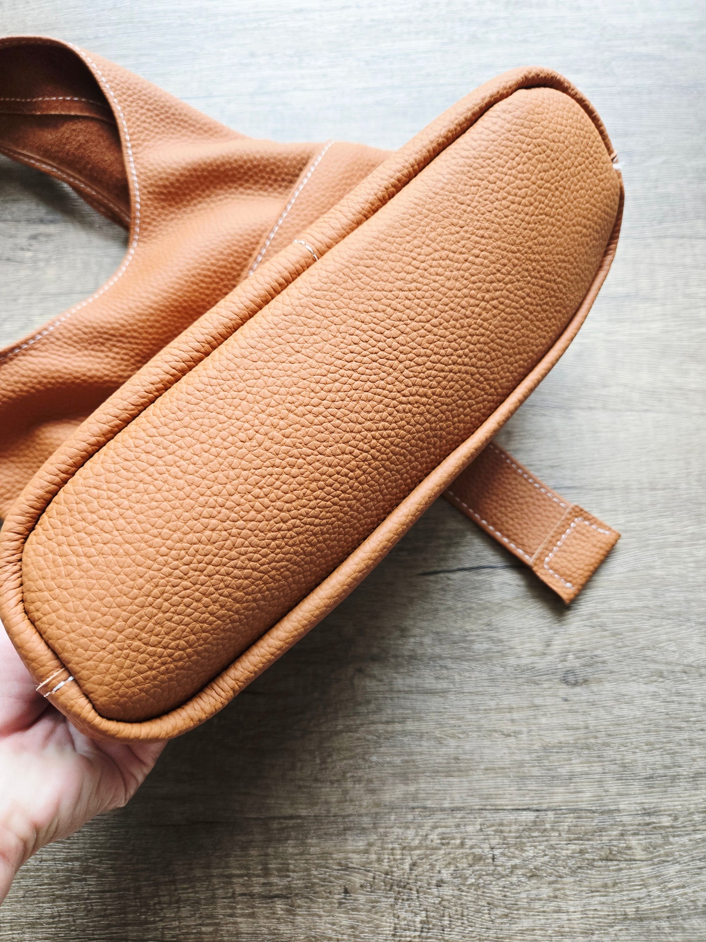 Handmade Leather Hobo Bag