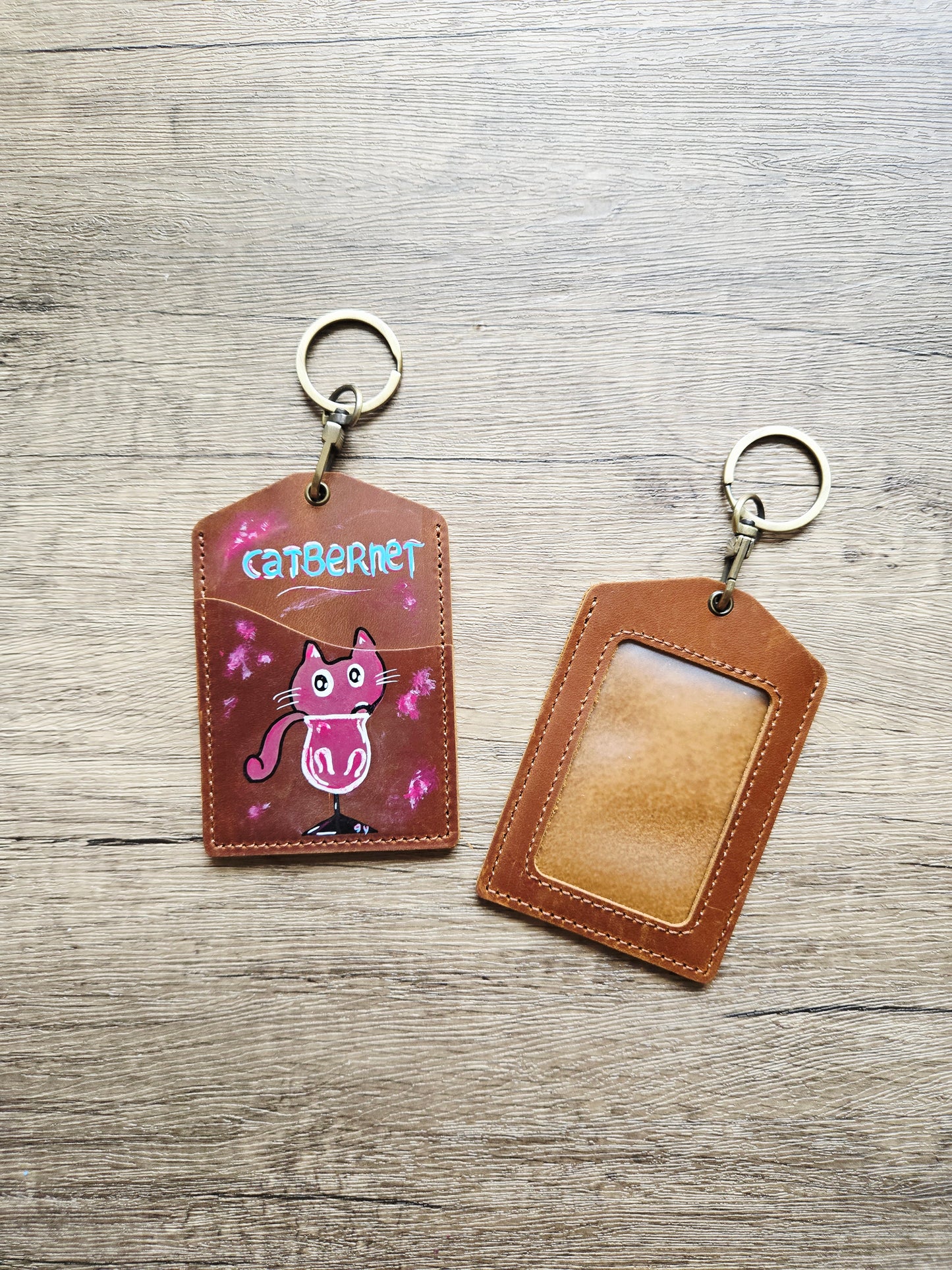 Tipsy Tails - Catbernet Lanyard Card Holder