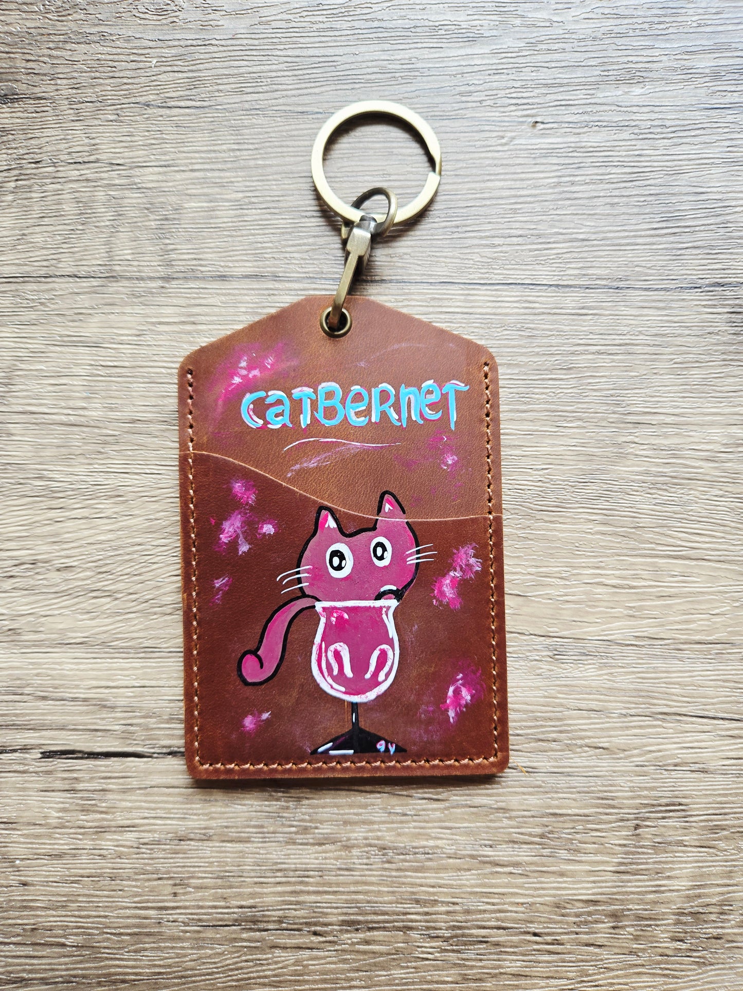 Tipsy Tails - Catbernet Lanyard Card Holder