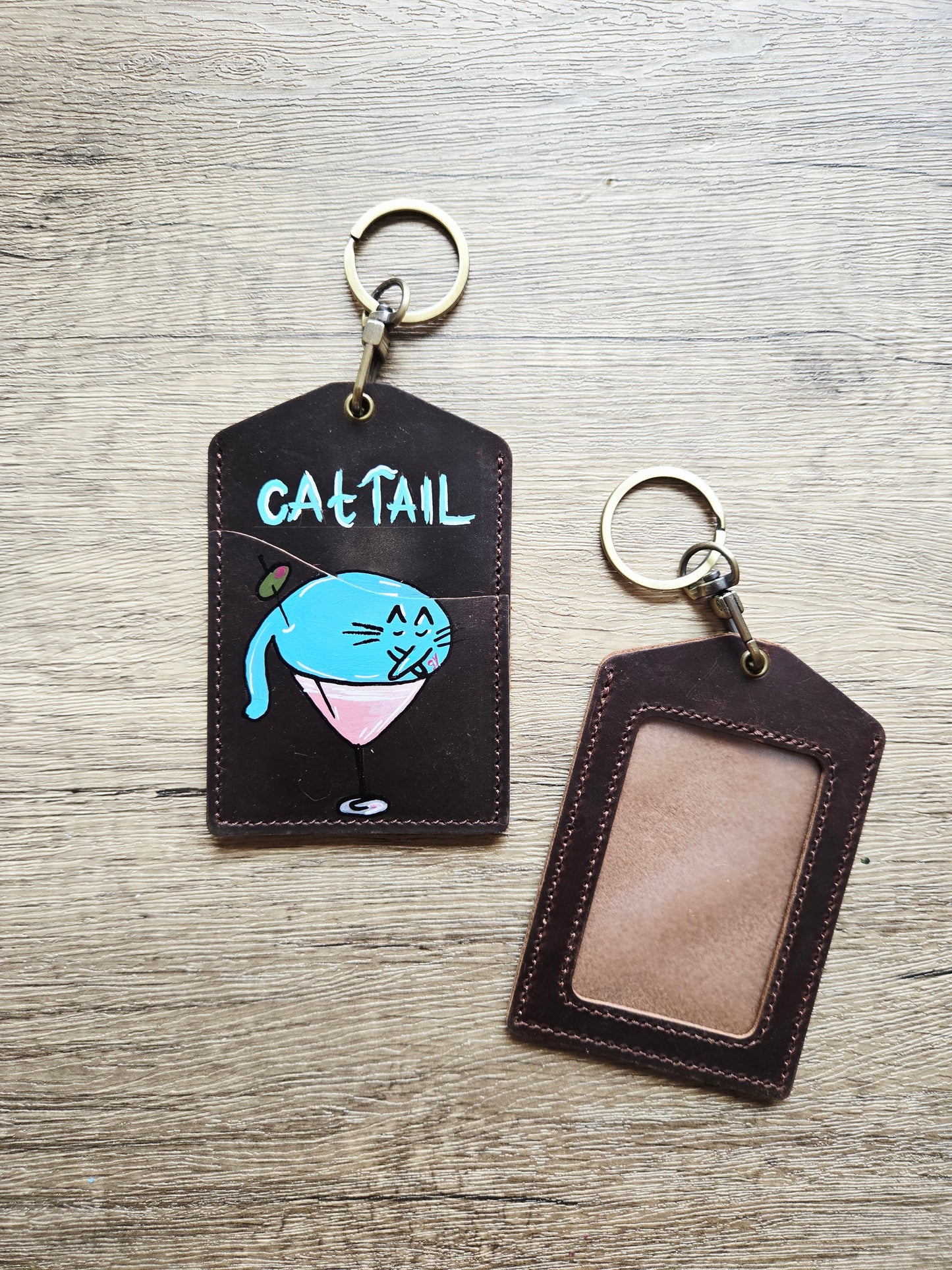 Tipsy Tails - Cat-tail Lanyard Card Holder