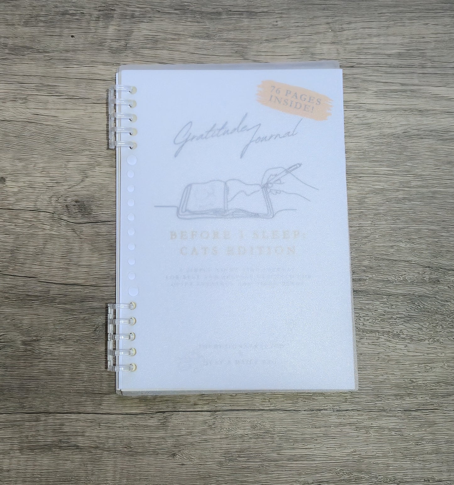 Gratitude Journal A5 (option of Leather Journal Cover)