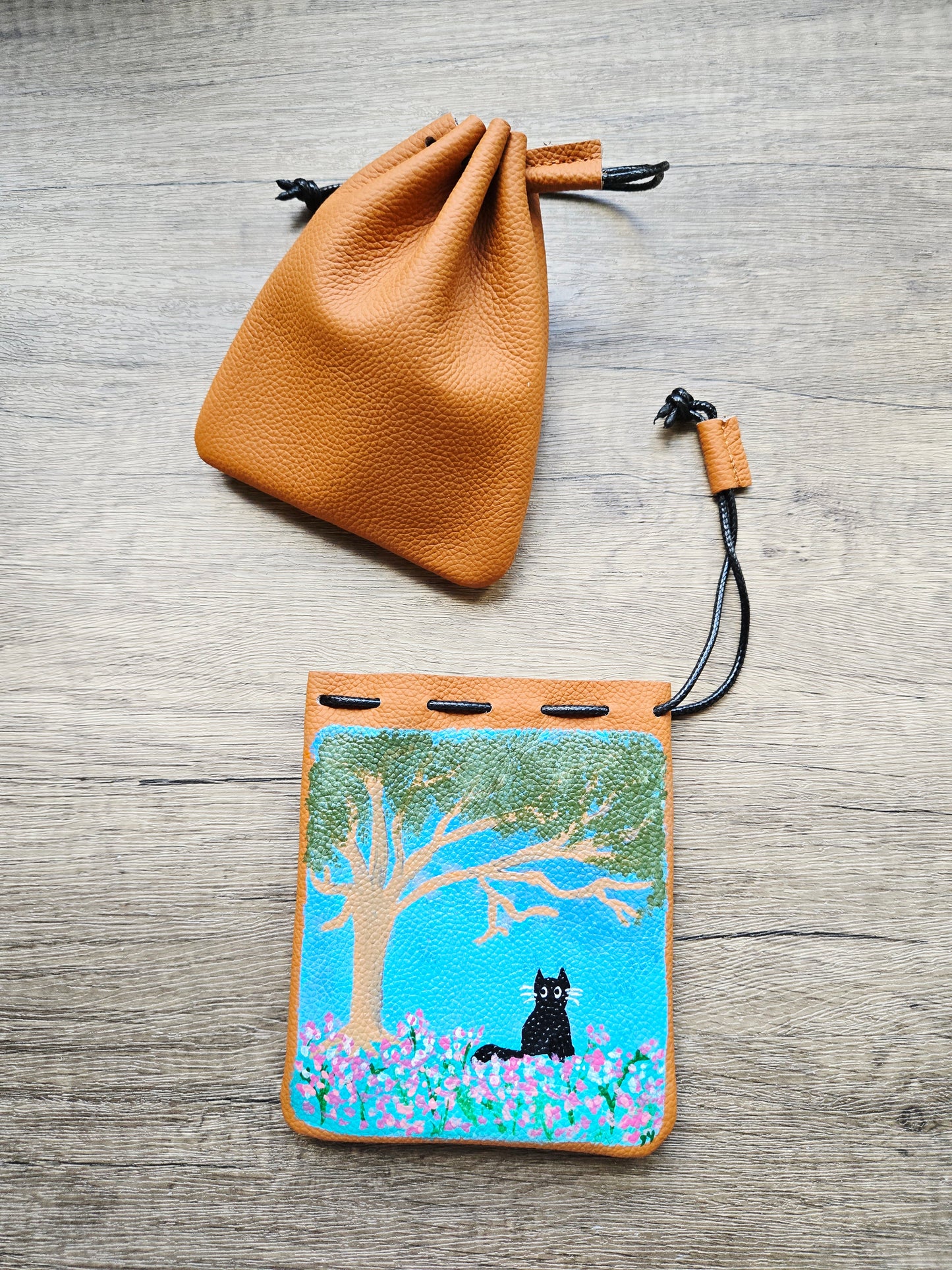 Handmade drawstring pouch (Medium)