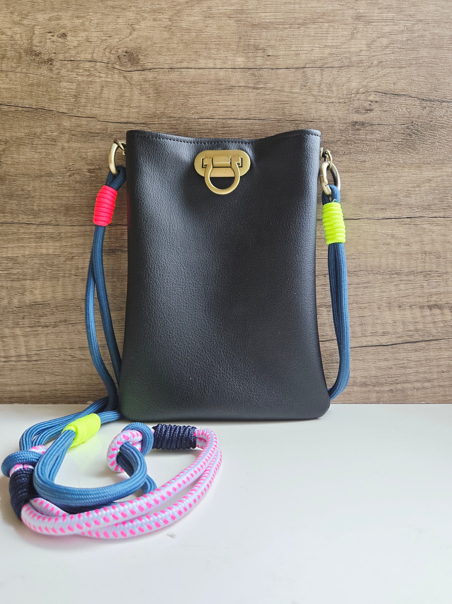 Cactus Leather Sling Bag with Turn Lock